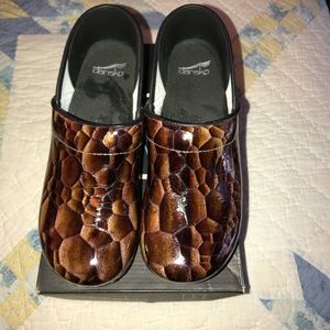 Dansko Clog - Tiger Eye Snake Skin